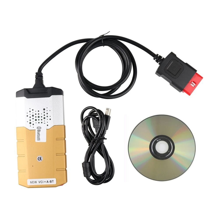 Autocom CDP Professional Auto CDP for Autocom Diagnostic Car Cables OBD2 Diagnostic Tool Delphi DS150E with BT — Black Red