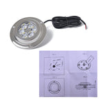 DC 10-30V 12W IP68 316 Stainless 6 LEDs Blue Light Underwater Light Boat High Power Bright for Marine / Yacht
