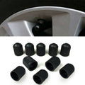 Black Tire valve Dust Rubber Cap For Bicycle And Car, Diameter: 10mm(Black), 200 PCS