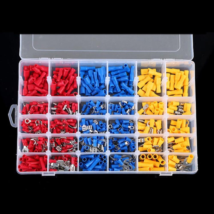 Cold Press Electrical Insulated Terminals Crimp Connectors Assortment Kit, 480 PCS