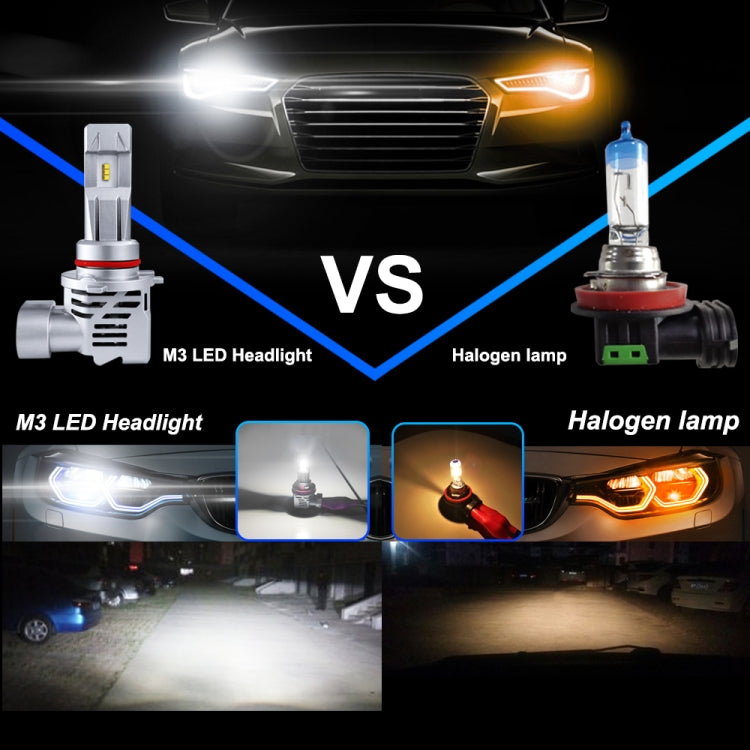 2 PCS M3 9005 / HB3 / H10 DC9-32V / 17W / 6500K / 2000LM IP68 Car LED Headlight Lamps