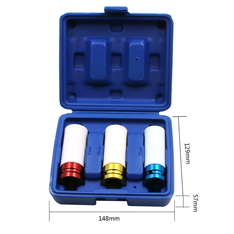 Colorful Car Bicycle Motorcycle Tyre Protection Sleeve, 3 PCS