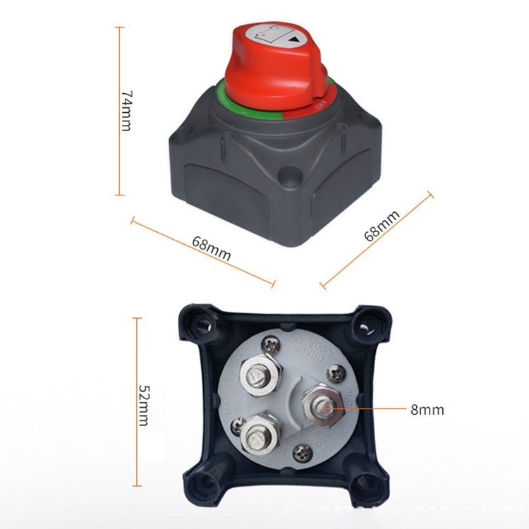 Car Auto RV Marine Boat Battery 3-level Current Distribution Selector Isolator Disconnect Rotary Switch Cut — view 4