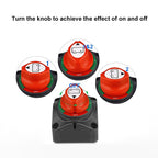 Car Auto RV Marine Boat Battery 3-level Current Distribution Selector Isolator Disconnect Rotary Switch Cut — view 5
