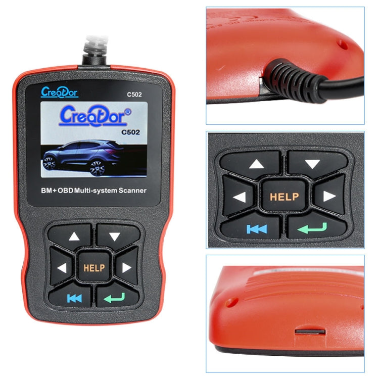 V7.6 Car OBD2 Multi-system Scanner Car Diagnostic Tool for Mercedes-Benz before 2016, Creator C502