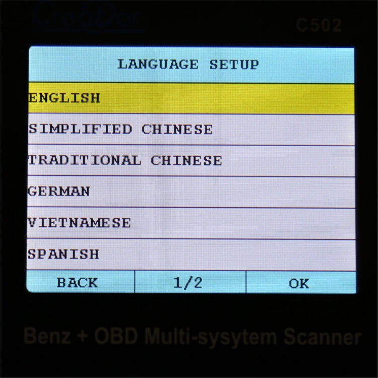 V7.6 Car OBD2 Multi-system Scanner Car Diagnostic Tool for Mercedes-Benz before 2016, Creator C502
