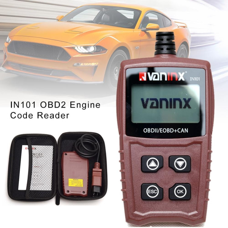 Automotive Scanner Car OBDII / EOBD+ Can Battery Engine Fault Diagnosis Tool Battery Detector, Vaninx IN101