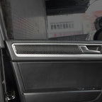 4 PCS Car Carbon Fiber Door Panel Decorative Sticker for Volkswagen Touareg — view 6
