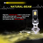 2 PCS H1 DC12V-24V / 12W / 3000K / 800LM 12LEDs SMD-3030 Car LED Fog Light