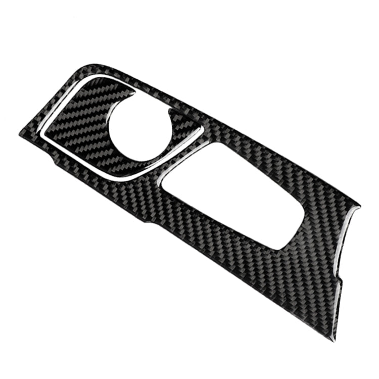 2 in 1 Car Carbon Fiber Gear Position Panel Decorative Sticker for BMW 5 Series G38 528Li / 530Li / 540Li 2018, Left Drive — Gear Position