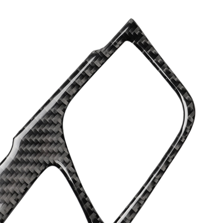2 in 1 Car Carbon Fiber Gear Position Panel Decorative Sticker for BMW 5 Series G38 528Li / 530Li / 540Li 2018, Left Drive — view 3