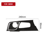 2 in 1 Car Carbon Fiber Gear Position Panel Decorative Sticker for BMW 5 Series G38 528Li / 530Li / 540Li 2018, Left Drive — view 5