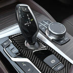 2 in 1 Car Carbon Fiber Gear Position Panel Decorative Sticker for BMW 5 Series G38 528Li / 530Li / 540Li 2018, Left Drive — view 6