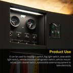 Multi-functional Combination Switch Panel 12V / 24V 3 Way Switches + Dual USB Charger for Car RV Marine Boat