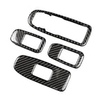Car Carbon Fiber Door Window Lift Panel Decorative Sticker for Cadillac XT5 2016-2017 — Door Window Lift Panel
