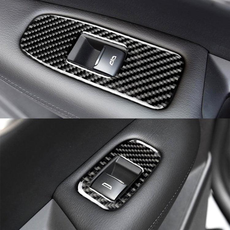 Car Carbon Fiber Door Window Lift Panel Decorative Sticker for Cadillac XT5 2016-2017 — view 6