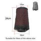 Universal Air Filter Protective Cover High Flow Air Intake Filters Dustproof Sheet, Size: 24 x 15 x 12cm