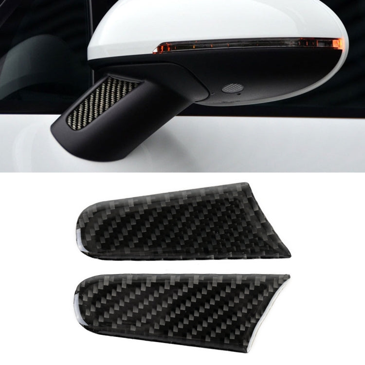 2 PCS Carbon Fiber Car Rearview Mirror Decorative Sticker for Porsche Macan