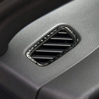 2 PCS Carbon Fiber Car Left and Right Air Outlet Panel Decorative Sticker for Porsche Macan — view 5