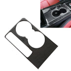 A Style Carbon Fiber Car Water Cup Decorative Sticker for Jaguar F-PACE