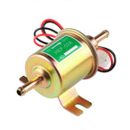 HEP-02A Universal Car 12V Fuel Pump Inline Low Pressure Electric Fuel Pump — 12V (Gold)