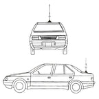 PS-95 Modified Car FM / AM Antenna Aerial