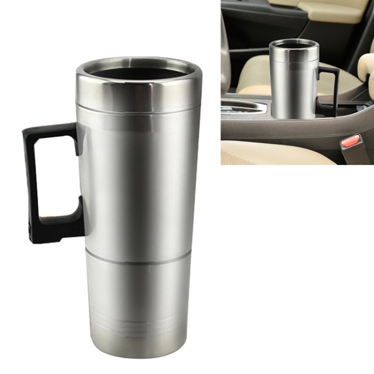 Stainless Steel Car Electric Kettle Heated Mug Heating Cup with Charger Cigarette Lighter, Capacity: 300ML, DC 12V