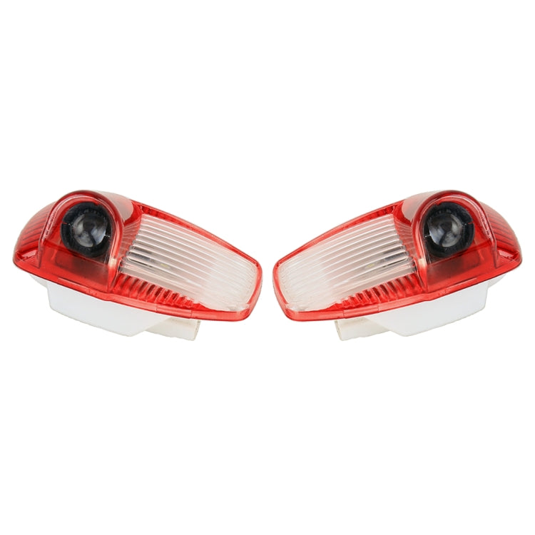 2 PCS Car Door Logo Light Brand Shadow Lights Courtesy Lamp for Porsche
