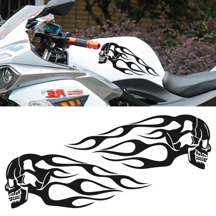 Motorcycle Styling Skull Head PVC Sticker Auto Decorative Sticker