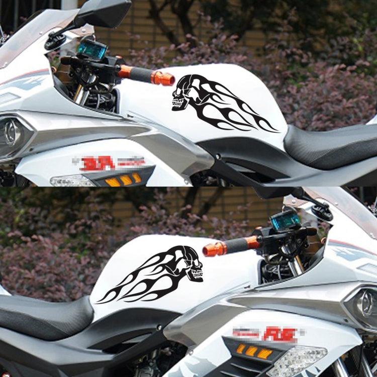 Motorcycle Styling Skull Head PVC Sticker Auto Decorative Sticker