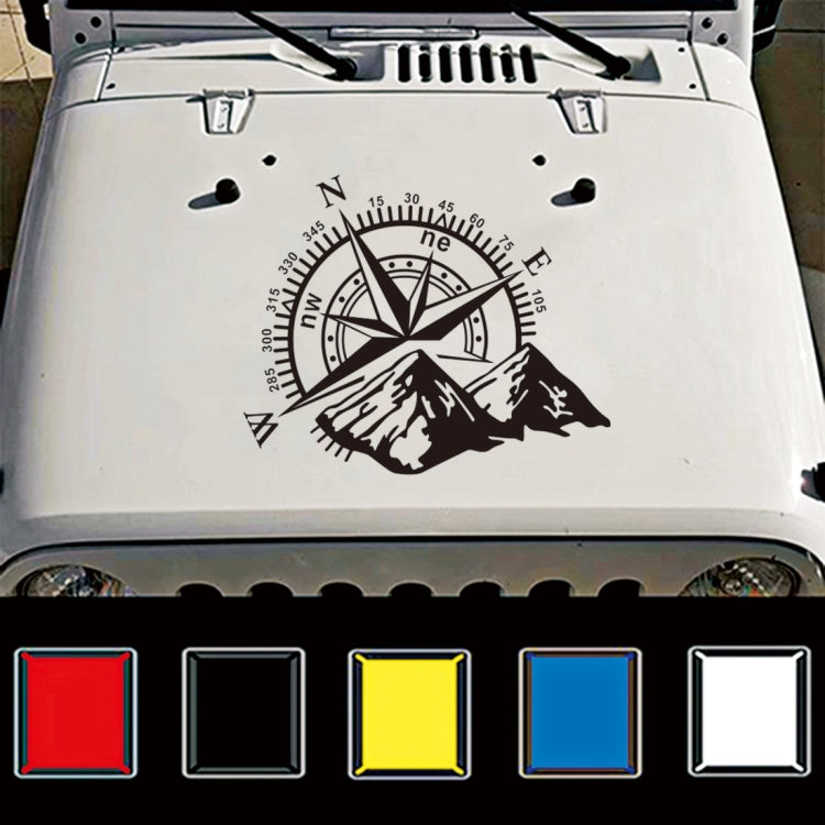 Car Styling Mountain Compass PVC Sticker Auto Decorative Sticker