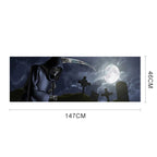 Death Cemetery Pattern Horror Series Car Rear Window Decorative Sticker, Size: 147 x 46cm