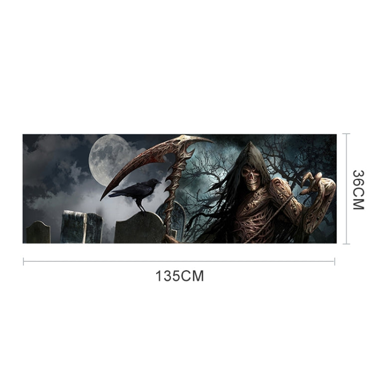 Scythe Death Pattern Horror Series Car Rear Window Decorative Sticker