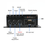 AK370 12V Household / Car Bluetooth HIFI Amplifier Audio with Remote Control