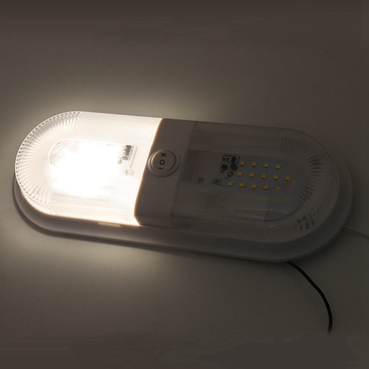 D4347 10-24V 6-7W 4000-4500K 560LM RV Yacht 48 PCS LED Lamps Dome Light Ceiling Lamp, with Independent Switch Control