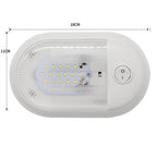 D4348 10-24V 3-3.5W 4000-4500K 280LM RV Yacht 24 PCS LED Lamps Dome Light Ceiling Lamp, with Independent Switch Control