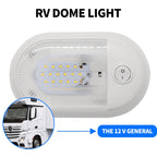 D4348 10-24V 3-3.5W 4000-4500K 280LM RV Yacht 24 PCS LED Lamps Dome Light Ceiling Lamp, with Independent Switch Control