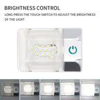 D4376S DC11-18V 3.6W 6000-6500K IP50 24LEDs SMD-5050 Marine RV Dimmable LED Dome Light Ceiling Lamp, with Touch Control