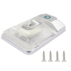 D4376S DC11-18V 3.6W 6000-6500K IP50 24LEDs SMD-5050 Marine RV Dimmable LED Dome Light Ceiling Lamp, with Touch Control