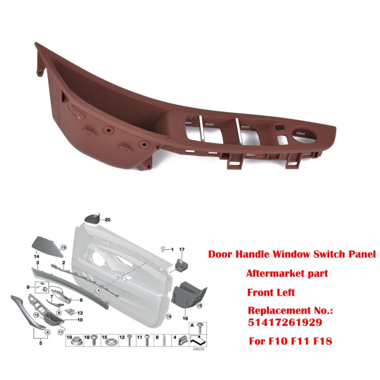 Door Left Front Handle Window Switch Panel 51417225875 for BMW 5 Series