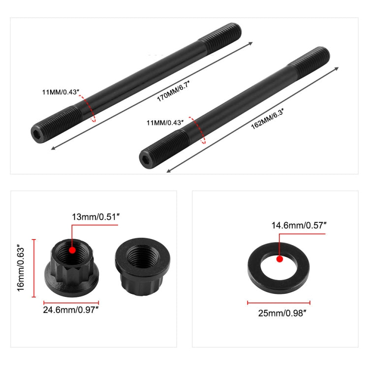Car Cylinder Head Stud Kit for Dodge Cummins 24v Diesel 5.9L & 6.7L (1998-2018)