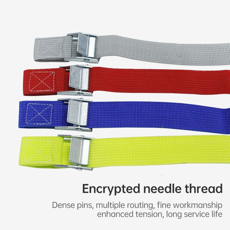 Car Tension Rope Luggage Strap Belt Auto Car Boat Fixed Strap with Alloy Buckle, Random Color Delivery, Size: 25mm x 1.5m
