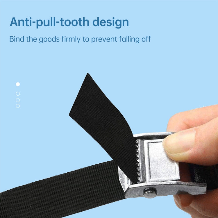 Car Tension Rope Luggage Strap Belt Auto Car Boat Fixed Strap with Alloy Buckle, Random Color Delivery, Size: 25mm x 1.5m
