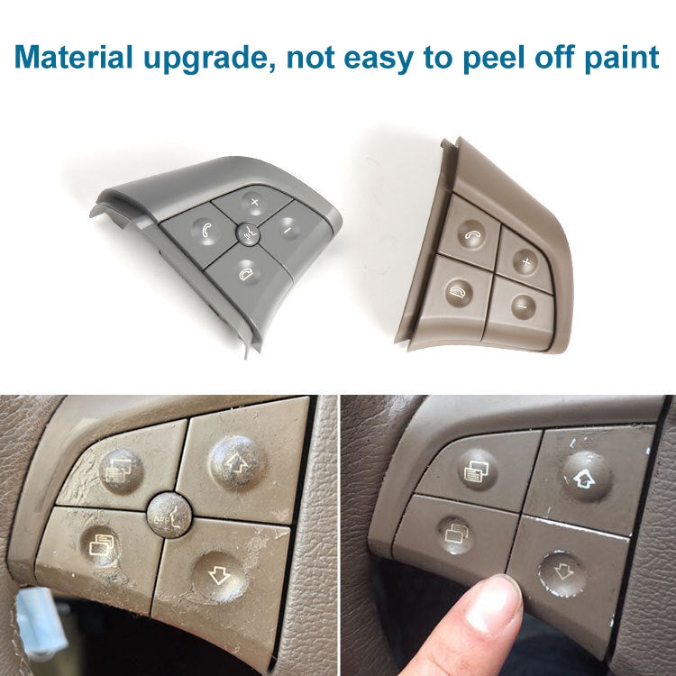 Car Left Side 4-button Steering Wheel Switch Buttons Panel 1648200010 for Mercedes-Benz W164, Left Driving
