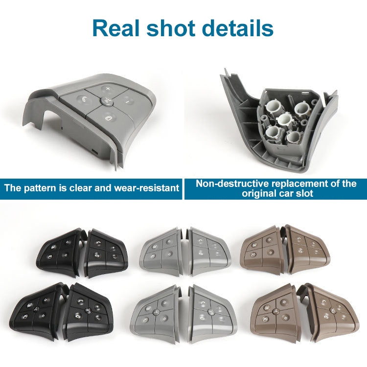 Car Left Side 5-button Steering Wheel Switch Buttons Panel 1648200010 for Mercedes-Benz W164, Left Driving
