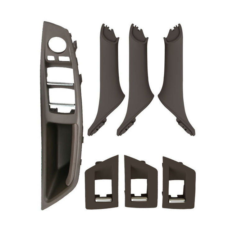 Car Imported Version Inside Doors Handle Pull Trim Cover 5141 7225 873 for BMW F10 F18, Left Driving — Imported Version (Wine Red)