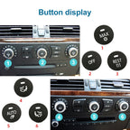 Car Air Conditioner Panel Switch Button REST Key 6131 9250 196-1 for BMW E60 2003-2010, Left Driving