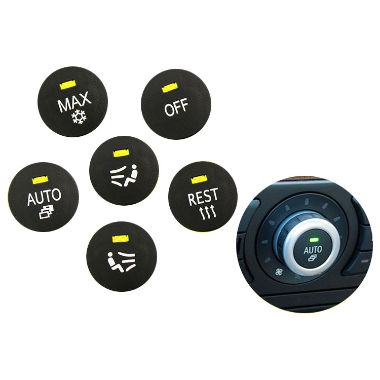 Car Air Conditioner Panel Switch Button LEFT Key 6131 9250 196-1 for BMW E60 2003-2010, Left Driving