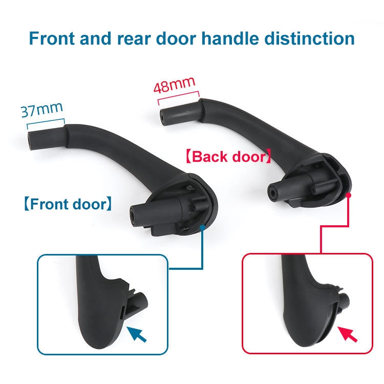 Car Rear Right Inside Doors Handle Pull Trim Cover for Mercedes-Benz C-class W203 -2007, Left Driving