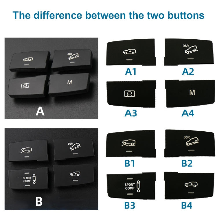 Car Model B4 Downhill Auxiliary Switch Shift Button for Mercedes-Benz GL GLE Class W166, Left Driving